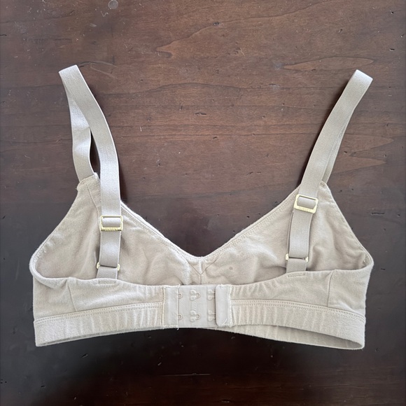 Subset Organic Cotton Triangle Soft Bra in Stone - Picture 4 of 5